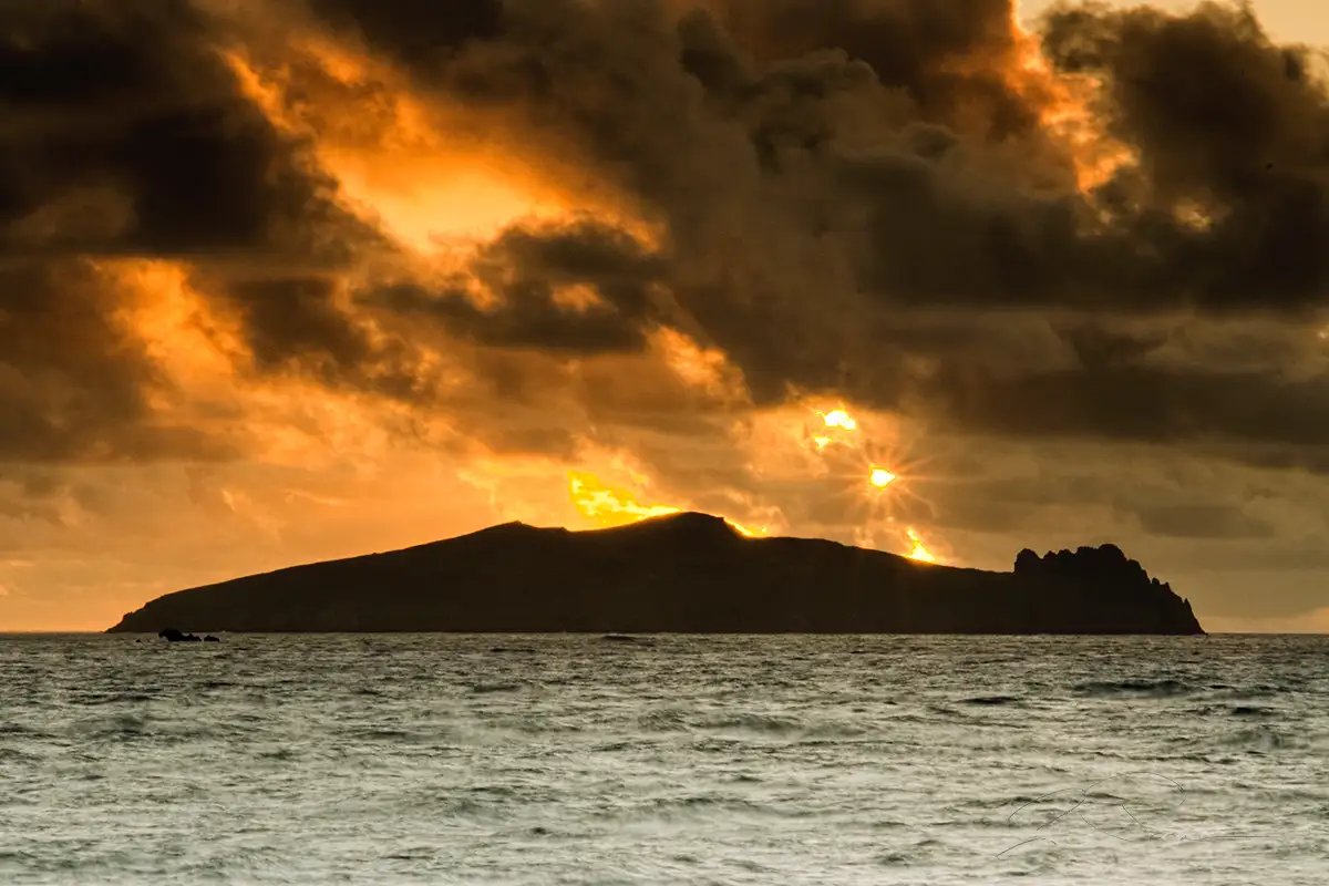 Inishtooskert or the Sleeping Giant at Sunset, Dingle Kerry Ireland