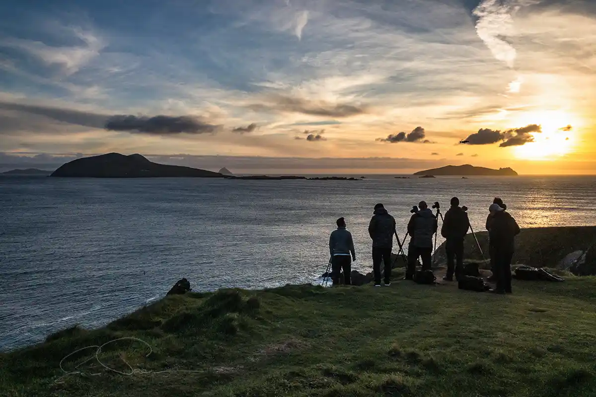 Ready for sunset at Dunquin Pier Dingle Kerry Ireland