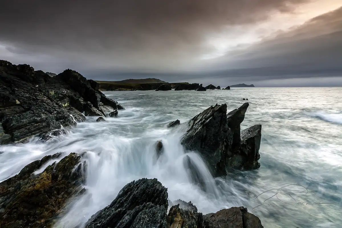 Rocky shore at Ballincolla-Dingle Peninsula Kerry Ireland